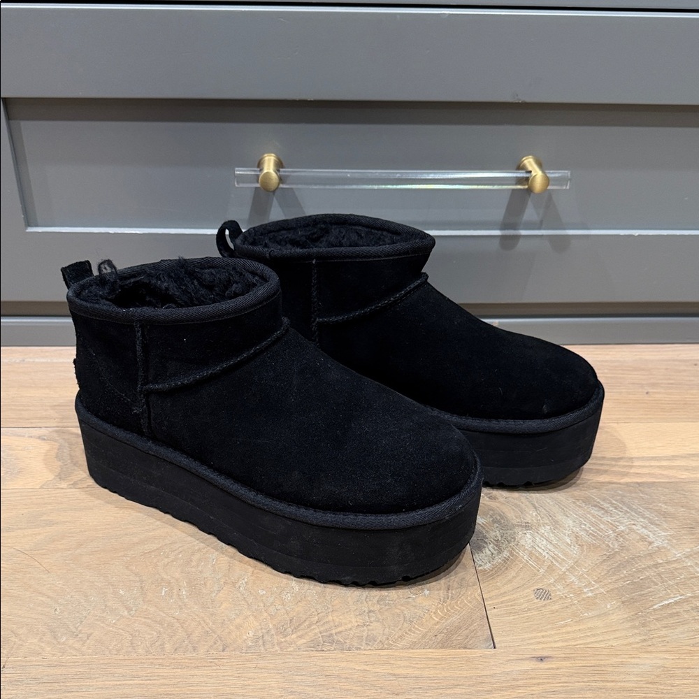 UGG Women's Black Platform Boots